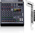 6 Channel Audio Mixer, 99 DSP Sound Board Console with 48V Phantom Power, Professional DJ Mixer for Podcasting, Streaming, Studio Recording (SMX6)