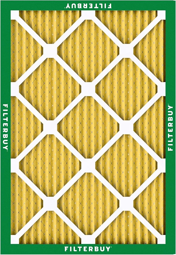 Filterbuy 23x23x1 Air Filter MERV 11 Superior Pet & Allergy Defense (3-Pack), Electrostatic Pleated HVAC AC Furnace Filters Replacement, Made in USA (Actual Size: 22.50 x 22.50 x 0.75)