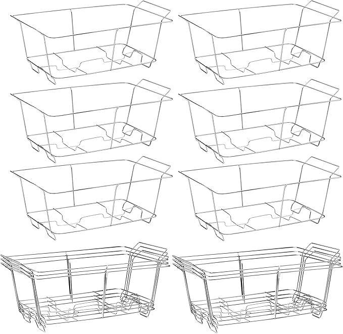 Chafing Wire Rack Buffet Stand - 12 Pack Full Size Racks For Dish Serving Trays Food Warmer catering supplies for Parties, Occasions, or Events