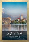 wallsthatspeak 22x28 Gold Picture Frame for Puzzles Posters Photos or Artwork