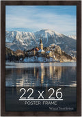 wallsthatspeak 22x26 Espresso Brown Picture Frame for Puzzles Posters Photos or Artwork