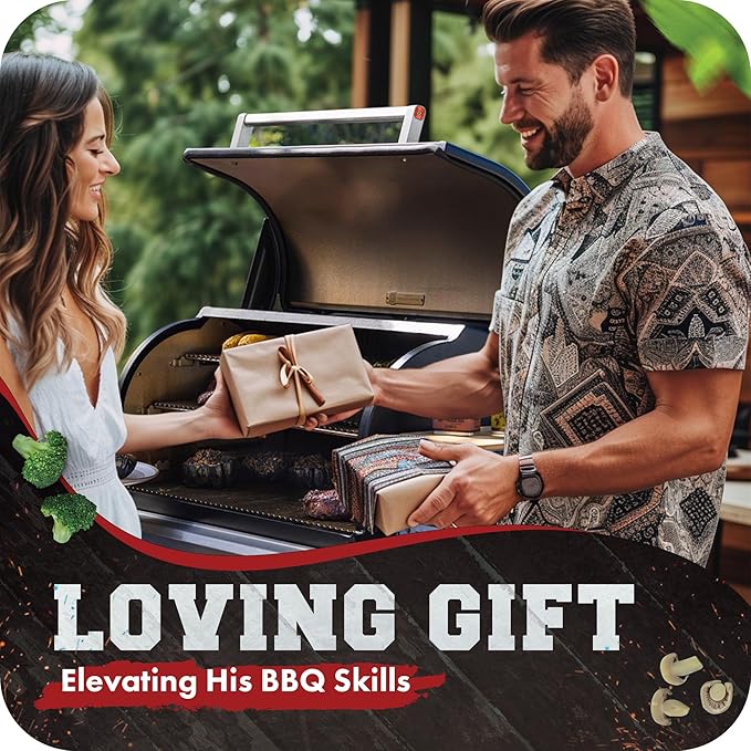 KITCHEN PERFECTION Silicone Smoker Oven Gloves -Extreme Heat Resistant BBQ Gloves -Handle Hot Food Right on Your Smoker Grill Fryer & Pit | Waterproof Oven Mitts |Superior Value Set+3 Bonuses