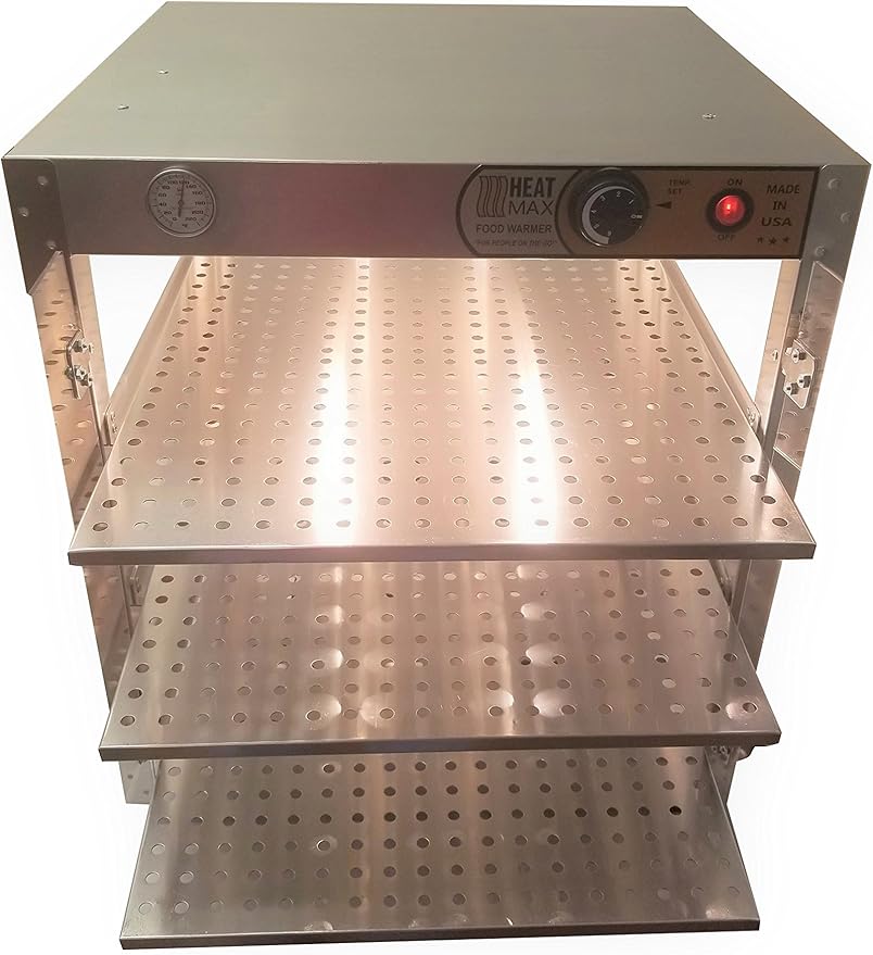 HeatMax Commercial 202024 Countertop Pizza and Food Warmer Display - THE ORIGINAL AND THE BEST -MADE IN USA with service and support, Great for Pizza