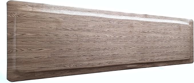 Rhino Mats, Softwoods Anti Fatigue Floor Mat, Commercial Grade Kitchen Mat, Standing Desk Mat, Office, Garage or Anywhere, Standing Comfort. (Driftwood, 3' x 15' x 7/8")