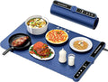 LYSXP 2025 Food Warming Mat, 15x23.6Inch 9-Level Temperature Adjustment, Multi-Functional Food Heater for Parties and Daily Use (Blue)