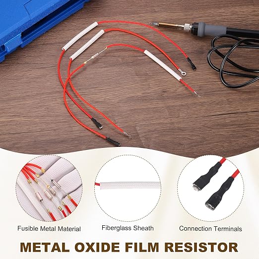 MECCANIXITY Universal Rice Cooker Temperature Fuse, 152°C 10A 250V Metal Thermal Fuse with Both End Terminal Fiberglass Sleeving for Electric Pressure Cooker Repair Part