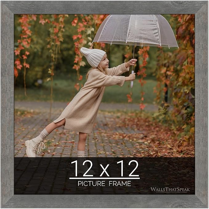 wallsthatspeak 12x12 American Barn Picture Frame for Puzzles Posters Photos or Artwork