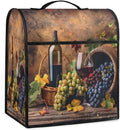 Kitchen Aid Mixer Cover Grapes Wine Fruit Stand Mixer Cover Compatible with 6-8 Quarts Stand Mixers, Dust Covers with Zipper Pocket Foldable Washable Kitchen Aid Organizer Bag
