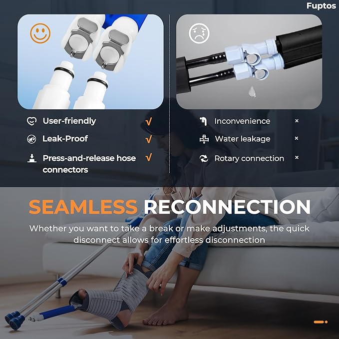 Cold Therapy Machine, Ice Machine for Knee and Shoulder After Surgery, Digital Timer & Quiet Pump, Cryotherapy Machine with Universal Ice Pad for Knee, Shoulder, Hip, Leg and Hip