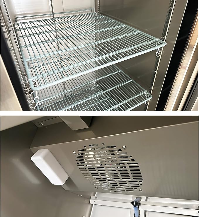 Commercial Freezer 1-Door Solid Upright Reach in Stainless Steel NSF certified 28" Width, Capacity 18 Cuft, Bottom Mounted Restaurant Quality Kitchen Cold -8°F