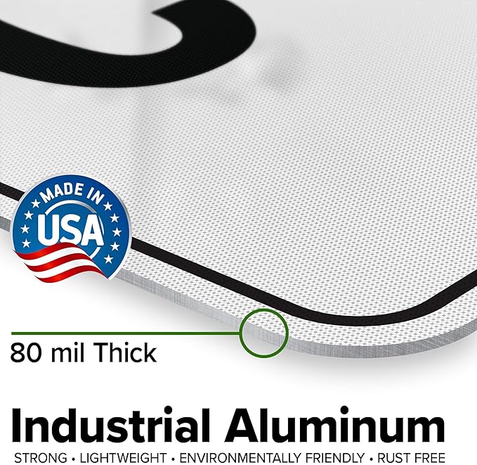 Custom warning Sign, Ansi Sign, Osha Compliant, 24x30 Inches, 3M EGP Reflective, Rust Free .080 Aluminum, Fade Resistant, Made in USA by My Sign Center
