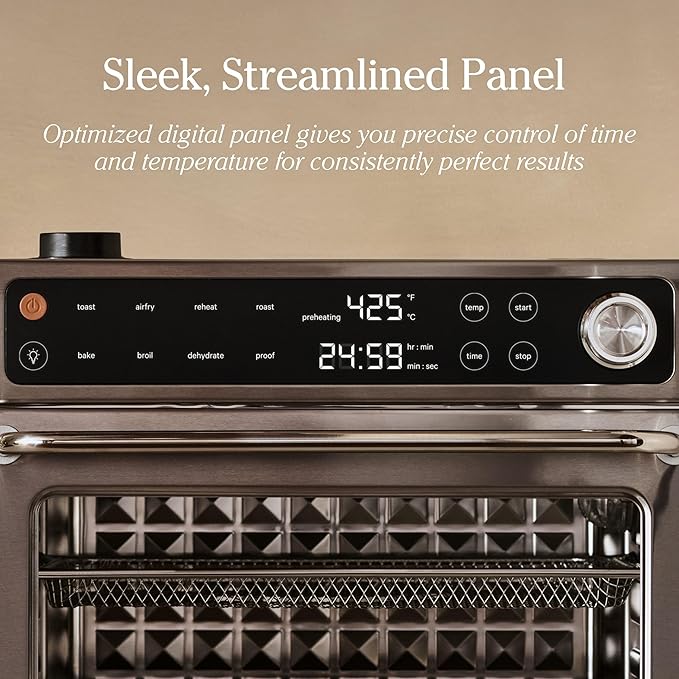 Our Place Wonder Oven Pro | 8-in-1 Digital Air Fryer & Countertop Oven with Basket, Rack, Pan & Tray | 3-Rack, 32 QT Capacity - Air Fry, Toast, Roast, Bake, Reheat, Broil, Proof & Dehydrate | Char