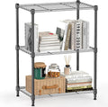 450 lbs Steel Storage Shelving 3-Tier Utility Shelving Unit Steel Organizer Wire Rack for Home,Kitchen,Office (11.8" D x 17.7" W x 26.3" H) | 450 lbs, for Home, Kitchen, Office