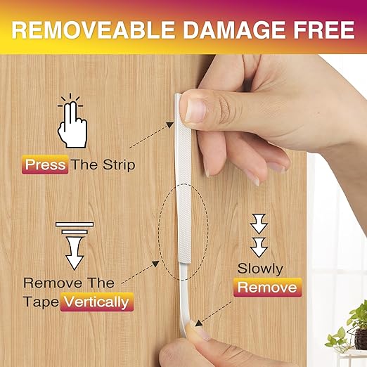 Picture Hanging Strips Heavy Duty XL 20 Pairs/40Strips, Damage Free Hanging Picture Hangers, Removable Adhesive Hook and Loop Wall Strips, Frame Stickers No Nails for Home Decor Wall Posters