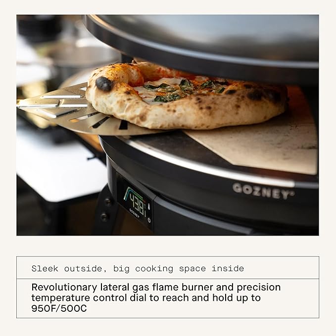 Gozney Arc Outdoor Pizza Oven, Propane Gas Pizza Oven, Precision Flame Control, Cooks 14" Pizza in 60 Seconds, Heats up to 950F - Off Black