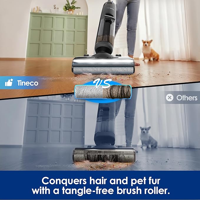 Tineco Floor ONE S7 PRO Cordless Wet Dry Vacuum Cleaner, Smart Floor Cleaner Mop for Hard Floors, Long Run Time, Dual-Sided Edge Cleaning, Self-Cleaning, Centrifugal Drying Process