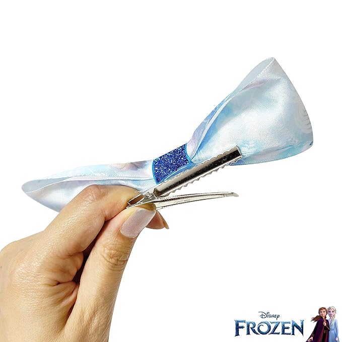 Disney Frozen 2 Girls 7 pcs Small Bow Bundle, Hair Bows for Girls - Ages 3+