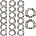 20 Pack Foskan 6FT Dishwasher Installation Kit,With Compression Connection,Stainless Steel Supply Line For Standard Dishwashers （6FT）