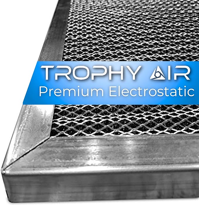 Washable Reusable Electrostatic HVAC AC/Furnace Air Filter, Lasts a Lifetime, 6 Stage Permanent Air Filter, Healthier Home or Office, Made in The USA - Increases Airflow (12x30x1)