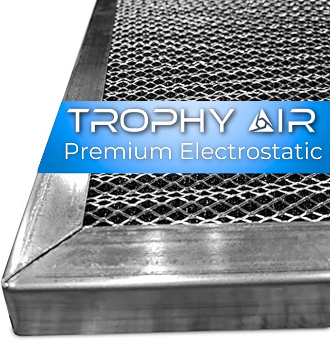 Washable & Reusable Electrostatic HVAC AC/Furnace Air Filter, Lasts a Lifetime, 6 Stage Permanent Air Filter, Healthier Home or Office, Made in The USA - Increases Airflow (14x14x1)