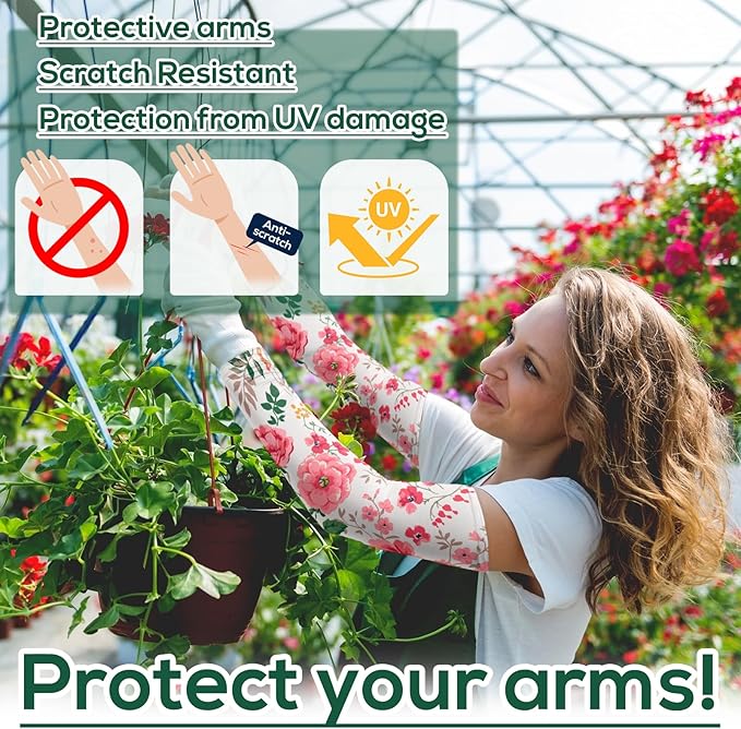 YUNVI Gardening Sleeves Farm Sun Protection Cooling Arm Sleeves to Cover Arm for Women