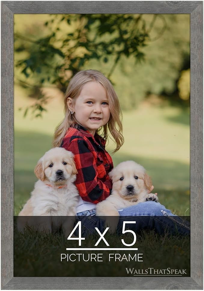 wallsthatspeak 4x5 American Barn Picture Frame for Puzzles Posters Photos or Artwork