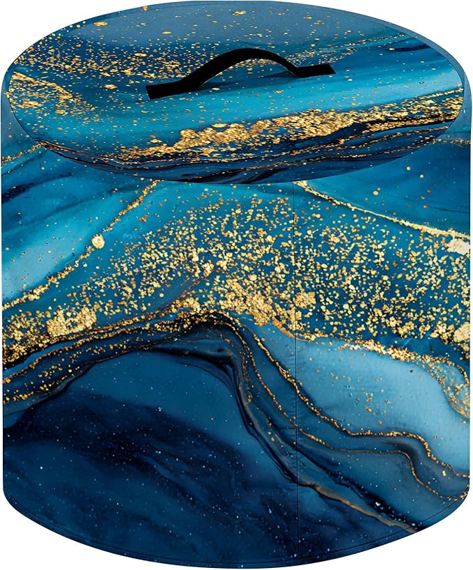 Kitchen Appliance Accessories Dust Cover for 3-6-8 Quart Instant Pot, Pressure Cooker, Air Fryer & Crock Pot,Decorative Appliance Cloth Cover with Top Handle & Storage Pockets (Deep Blue, 6 Quart)