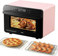 ROBAM Toaster Steam Combi Oven, Countertop Air Fryer 20-in-1 Oven with Convection & Grill, Stainless Steel Interior, 3-Layer Insulated Glass Door, 3 Steam Modes, 30 Built-In Recipes (Pink)