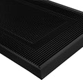 BEHERO Front Door Mat Outside Entrance, 36" x 17" Heavy Duty Rubber Outdoor Mats Enlarged for Entryway, Welcome Matt Outdoor, Dirt Trapping Waterproof Exterior Entry Mats, All Weather Doormat Black