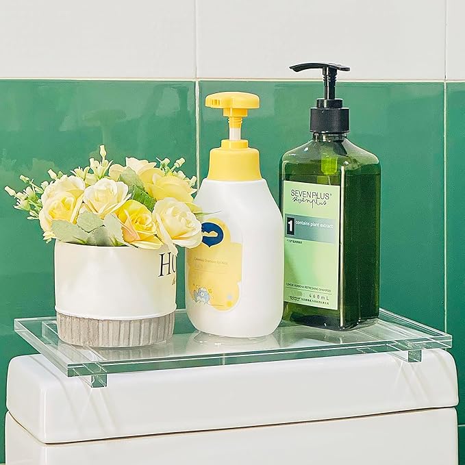 Bigfety Acrylic Soap Tray, Soap Pedestal Stand Sink Tray for Kitchen Bathroom Counter, Clear