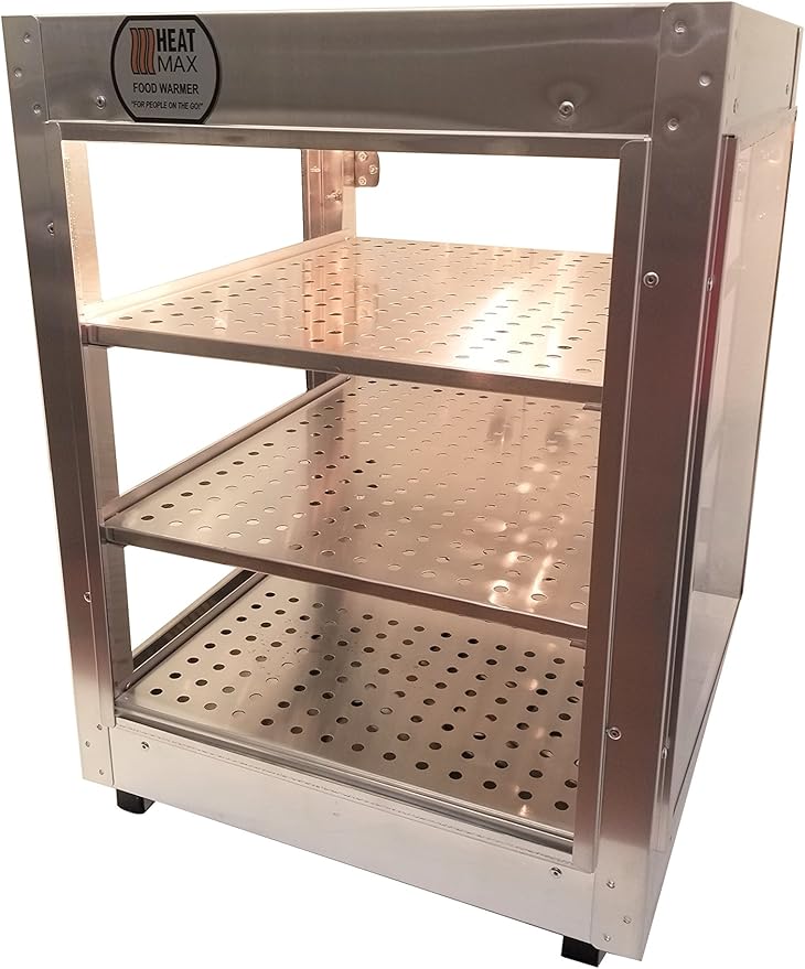 HeatMax 181824 Food Warmer Display, Pizza Warmer, UL Certified, Made in USA