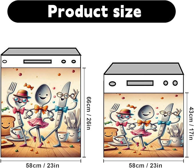 Dishwasher Magnet Sticker Cover Panel Decal Refrigerator Magnetic Sticker Decorative for Kitchen Decoration,Fridge Door Cover, Appliances Stickers 23"x26"