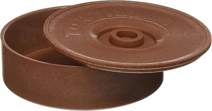 Winco PTW-8 8-1/2-Inch Diameter Tortilla Warmer, 2-5/8-Inch Height,Brown,Medium