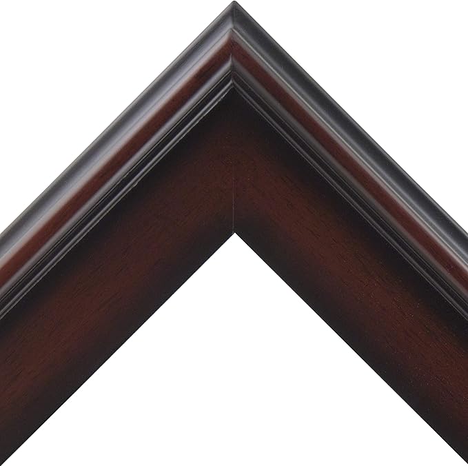 Creative Mark Plein Air Style Frame, Mahogany, 9x12-2.75" Wide Moulding with 1/2" Rabbet Depth, Open Back W/O Glazing, Museum Quality, For Art Panels, Stretched Canvas, Pictures & More