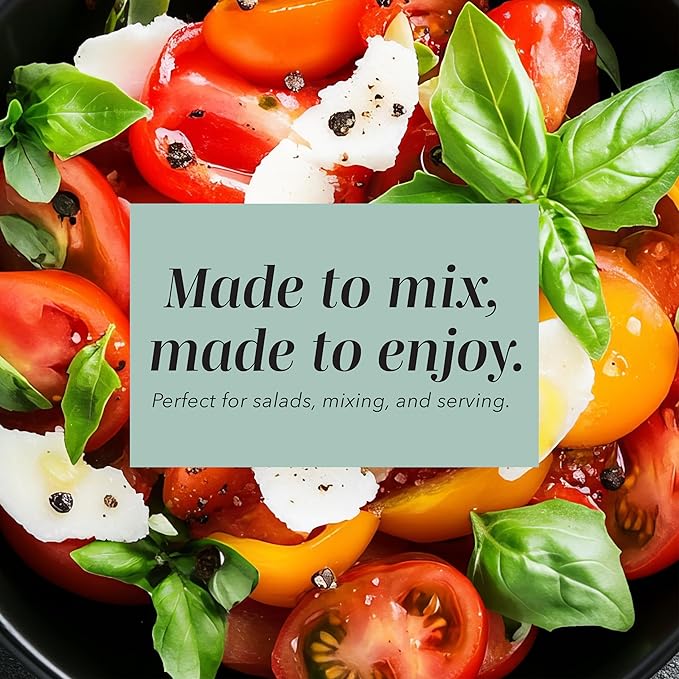 COOK WITH COLOR Mixing Bowls with Lids - 12 Piece Plastic Nesting Bowls Set includes 6 Prep Bowls and 6 Lids, Non Slip Bottom and Embossed Design - Microwave Safe (Mint)