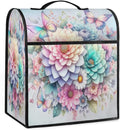 Kitchen Aid Mixer Cover Rainbow Flower Stand Mixer Cover Compatible with 6-8 Quarts Stand Mixers, Dust Covers with Zipper Pocket Foldable Washable Kitchen Aid Organizer Bag