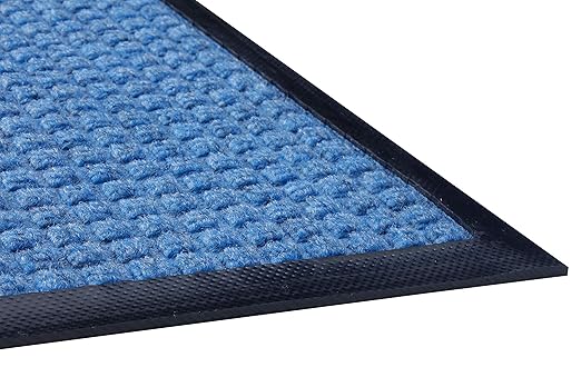 Guardian WaterGuard Indoor/Outdoor Wiper Scraper Floor Mat, Rubber/Nylon, 3'x5', Blue
