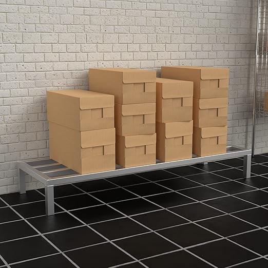 60'' x 20'' x 8'' Aluminum Dunnage Rack - 1740 lb. Capacity