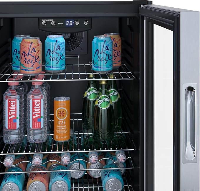 EdgeStar BWC121SS 19 Inch Wide 105 Can Capacity Extreme Cool Beverage Center