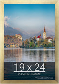 wallsthatspeak 19x24 Gold Picture Frame for Puzzles Posters Photos or Artwork