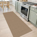 IOHOUZE Washable Runner Rug 2x7 Non Slip Rubber Backed Runners for Hallways Entryway Runner Indoor, Kitchen Rugs Woven Cotton Floor Carpet for Hall Entrance Bedroom, Orange/Tan/Brown
