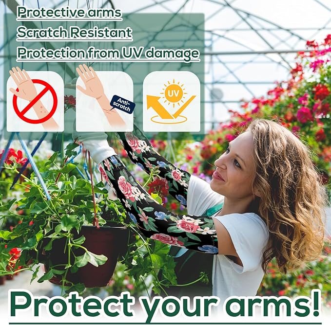 YUNVI Gardening Sleeves Farm Sun Protection Cooling Arm Sleeves to Cover Arm for Women