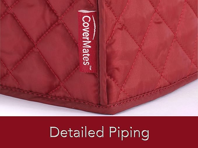 Covermates Keepsakes - Rice Cooker Cover - Dust Protection - Stain Resistant - Washable - Appliance Cover, Red