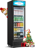 BODEGACOOLER Beverage Refrigerator, 355L/375 Qt Commercial Refrigerator For Kitchen, Home,Office and Garage, 420 Cans & 160 Bottles Display Refrigerator For Beer,Soda, Bar Cooler with Soft LED Light.
