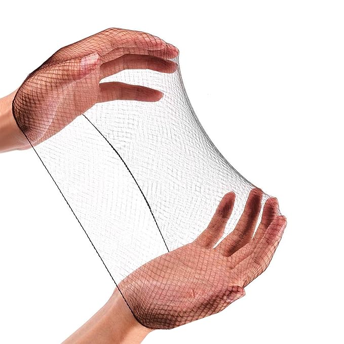 Invisible Hair Nets for Women & Men | 200 Pack | Elastic 24" Mesh Hair Net for Buns, Long Hair & Short Hair - Hairnets for Ballet Dancers, Sleeping, Wig Storage, Food Service & More