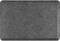 WellnessMats Anti-Fatigue Granite Motif Kitchen Mat, 36 Inch by 24 Inch, Steel