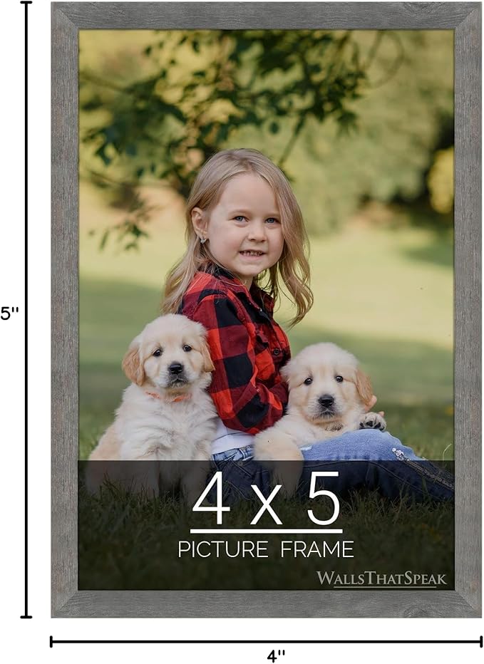 wallsthatspeak 4x5 American Barn Picture Frame for Puzzles Posters Photos or Artwork