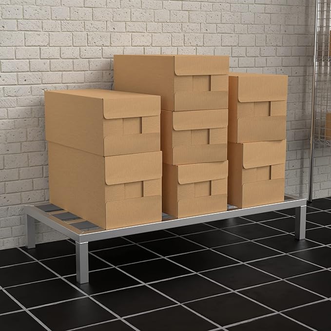 48'' x 24'' x 8'' Aluminum Dunnage Rack - 1780 lb. Capacity