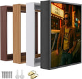 ART Canvas Floater Frame Fits 1”–1.25”Deep Gallery-Wrapped Canvas, Wood-Look Floater Frames for Finished Stretched Canvas Prints, Wall Oil Paintings Artwork for Home Bedroom (Light Oak, 8" x 12")