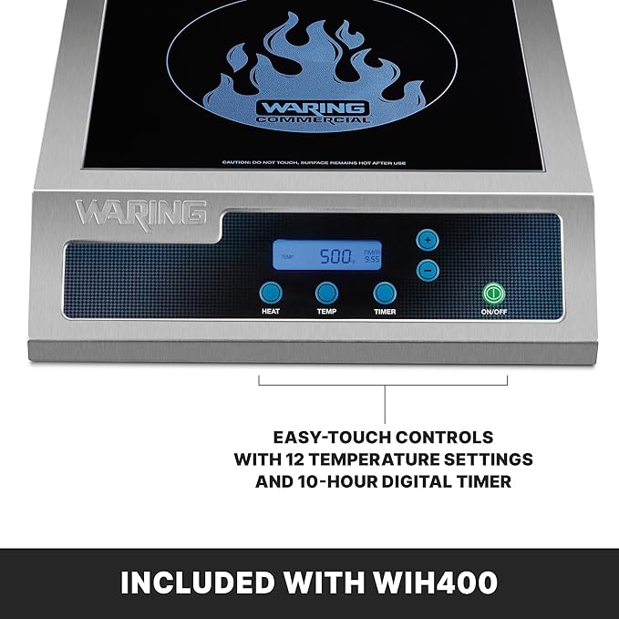 Waring Commercial Heavy-Duty Commercial Induction Range, 120V, 1800W